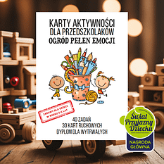 Karty aktywności "Ogród pełen emocji" dla przedszkolaków