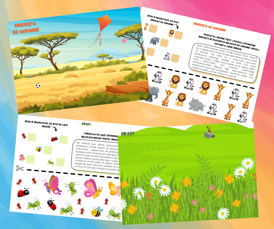 Karty aktywności "Liczę zwierzęta" - 4-6 lat - obrazek 3