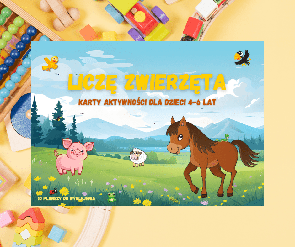 Karty aktywności "Liczę zwierzęta" - 4-6 lat